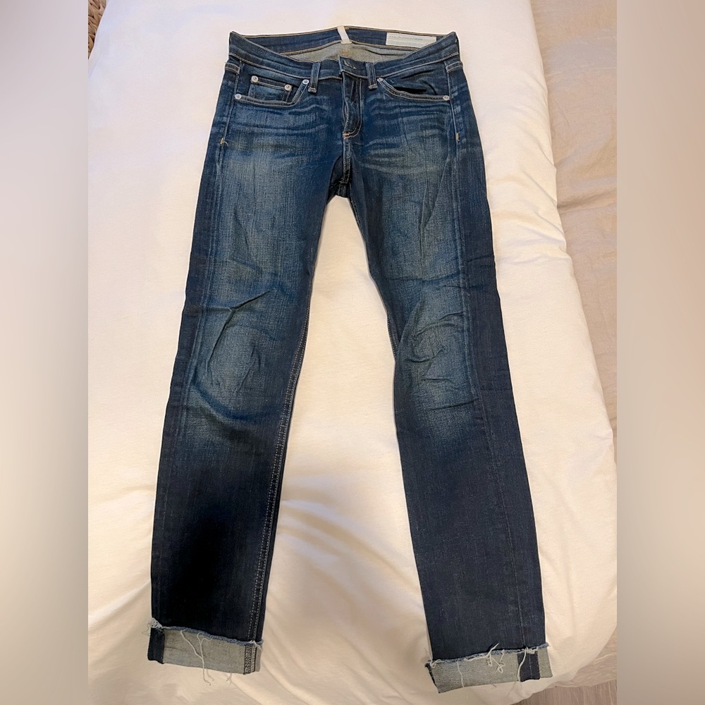 Rag and bone mid-rise skinny Jean